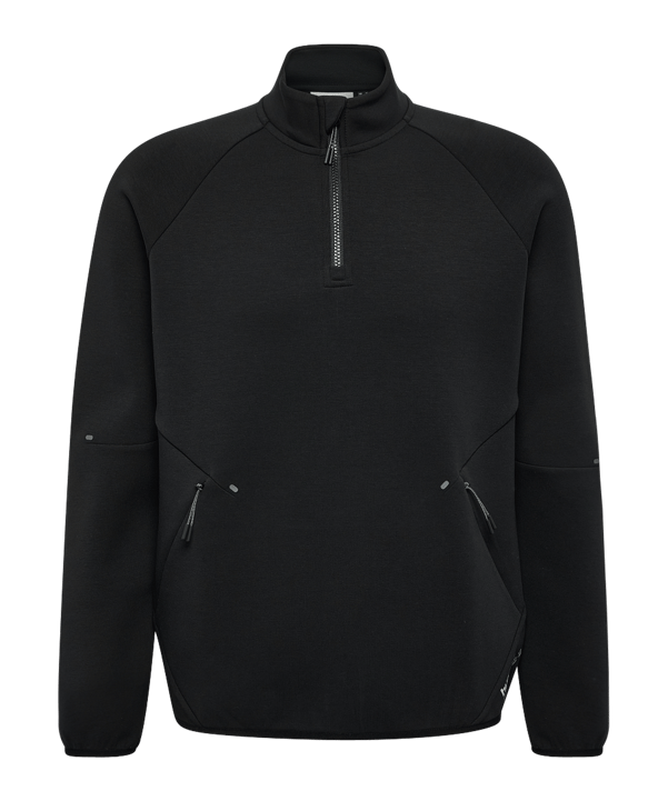 Hummel Tech Fleece Halfzip Sweatshirt Schwarz F2001 - schwarz