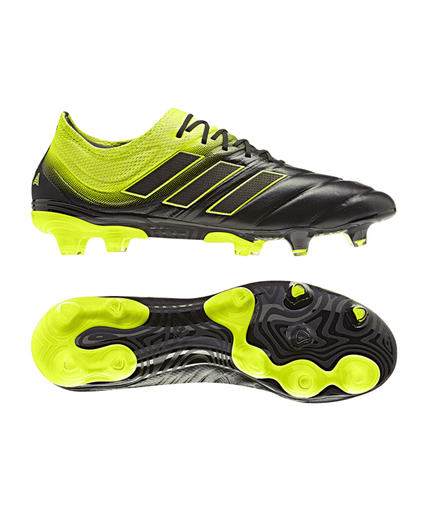 adidas COPA 19.1 FG Schwarz Gelb - schwarz