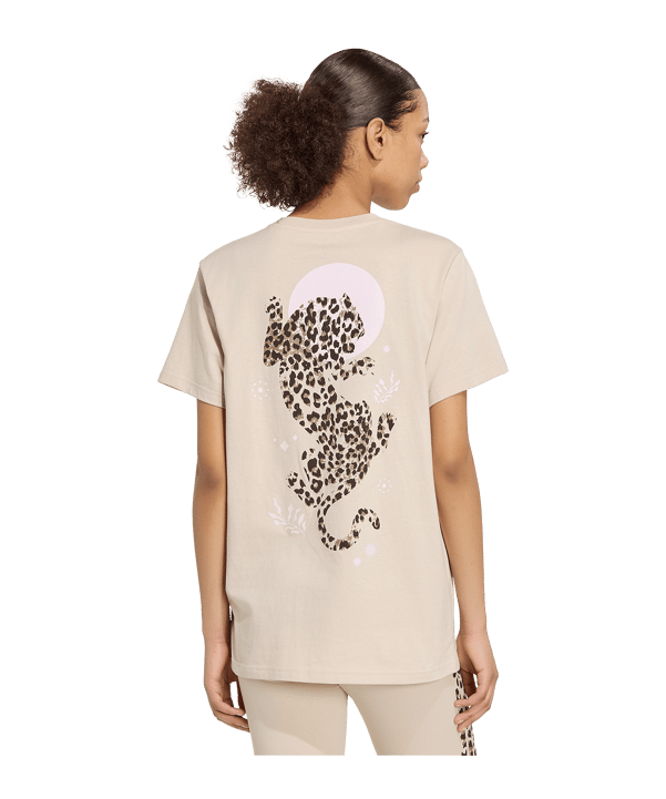 adidas Animal Loose Graphic T-Shirt Femmes Beige - beige