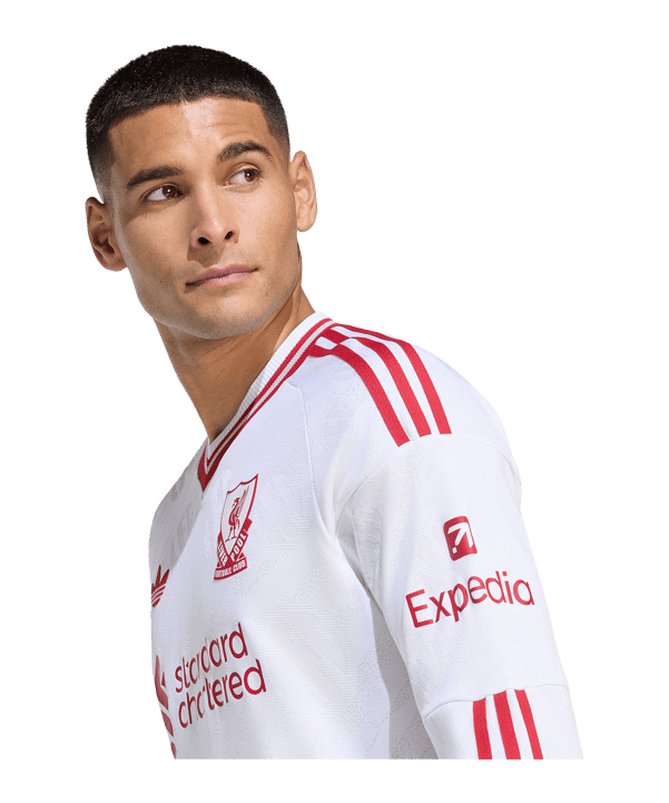 adidas Liverpool FC Authentic Shirt met lange mouwen Away 2026/2027 Wit - wit