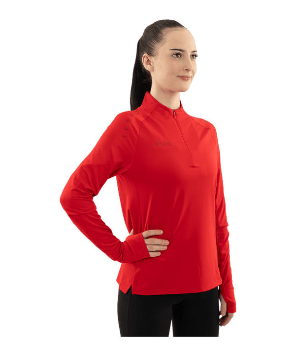 JAKO ZipTop Light Flow Sweatshirt Damen Rot F100 - rot