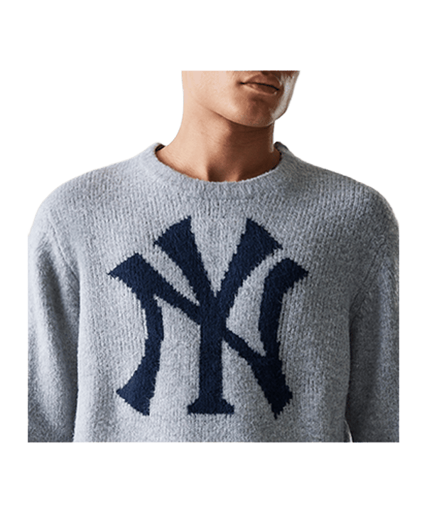New Era MLB Knit New York Yankeed Sweatshirt Grau - grau