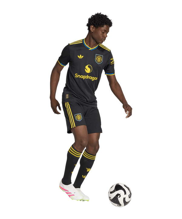 adidas Manchester United Authentic Trikot 3rd 2025/2026 Schwarz - schwarz