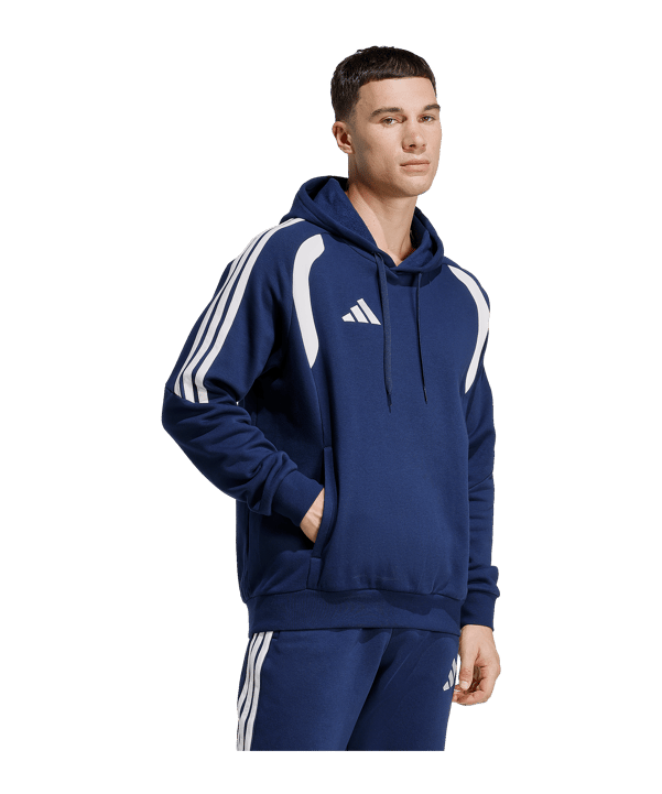 adidas Tiro 26 League Hoody Dunkelblau - weiss