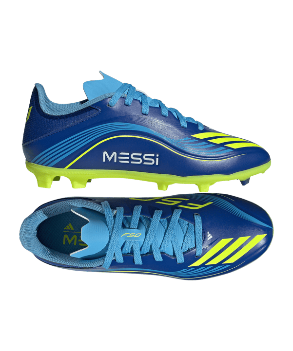 adidas F50 Messi League FG/MG VIS10N Kids Blau - blau