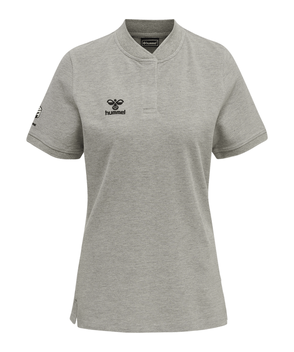 Hummel Move Grid Polo Damen Grau F2006 - grau