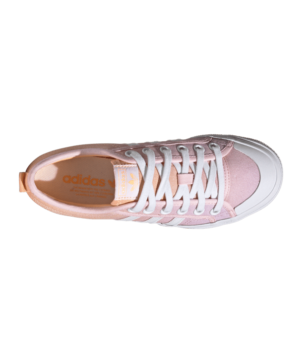 adidas Originals Nizza Platform Damen Weiss Pink - weiss