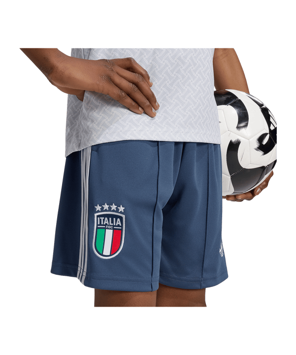 adidas FIGC Italien Short Away WM 2026 Kids Blau - blau