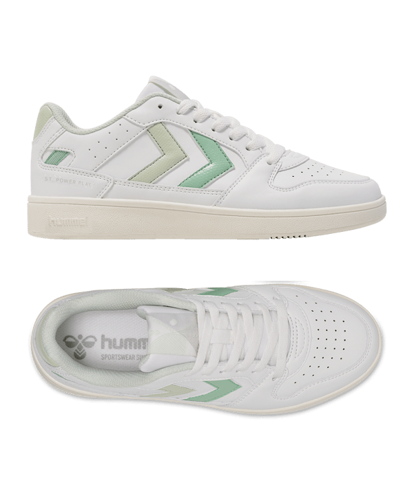 Hummel St. Power Play Lzd Sneaker Damen Weiß F9408 - weiss