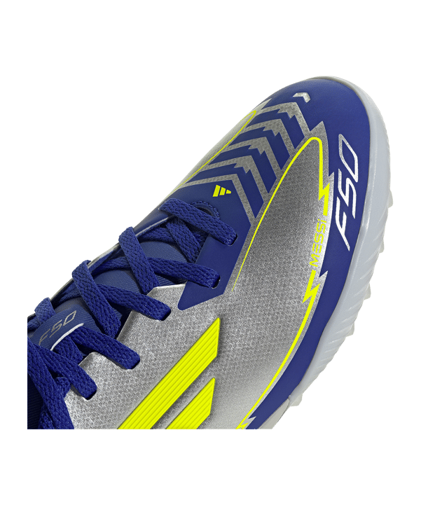 adidas F50 League TF Messi Kids Silber - silber