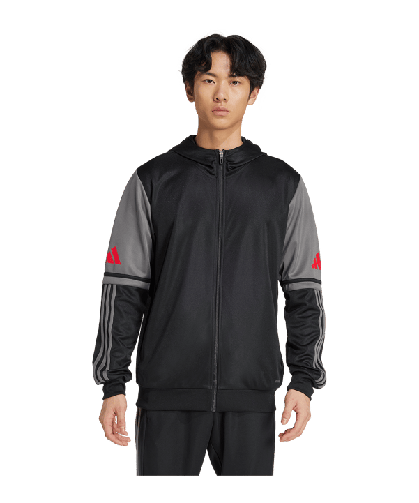adidas Squadra 25 Kapuzenjacke Schwarz - schwarz