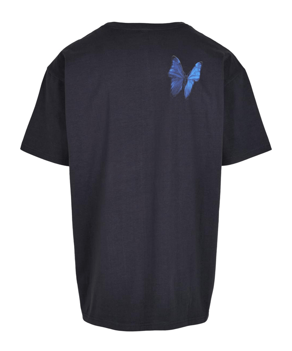 Mister Tee Le Papilloversized T-Shirt Blau - blau