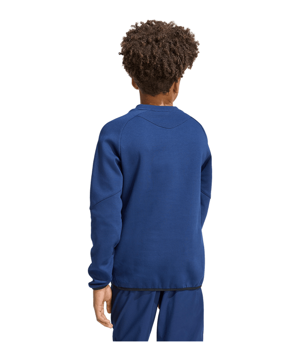 adidas Tiro Travel Sweatshirt Kids Dunkelblau - schwarz