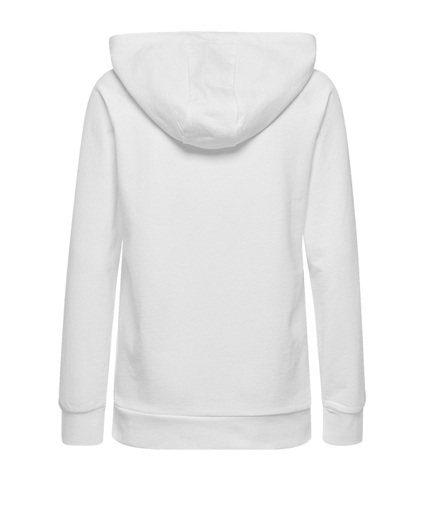 Hummel Cotton Logo Hoody Damen Weiss F9001 - weiss