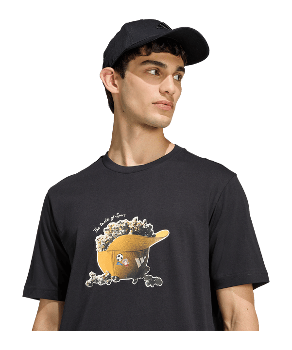 adidas Snack Popcorn T-Shirt Schwarz - schwarz