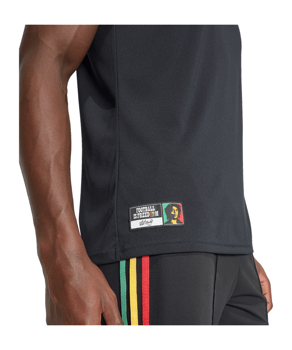 adidas JFF Jamaika Prematch Trikot Away WM 2026 Schwarz - schwarz