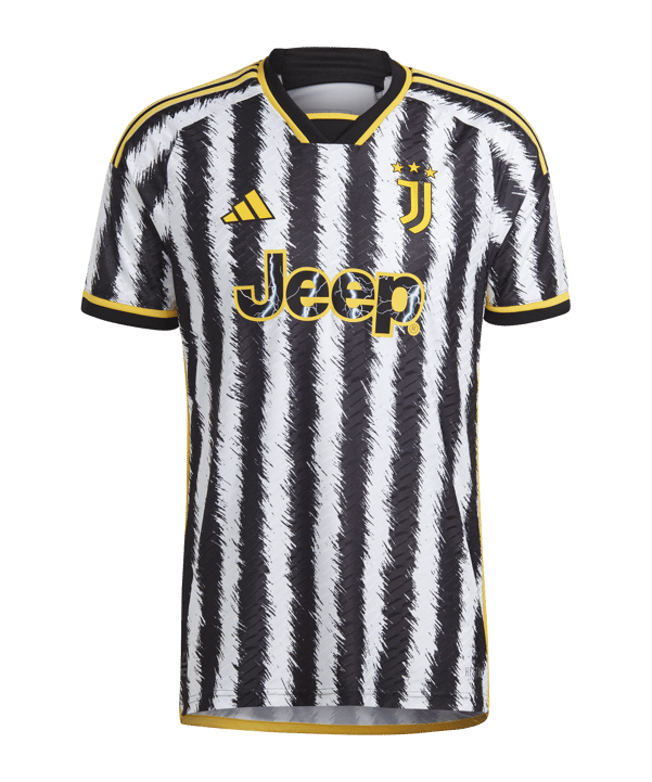 adidas Juventus Turin Auth. Trikot Home 2023/2024 Schwarz - schwarz