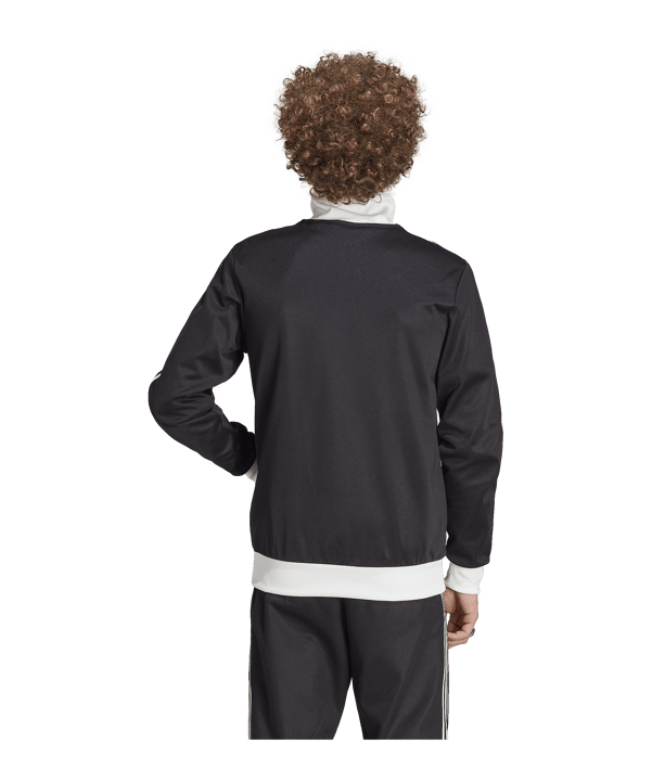 adidas Originals Beckenbauer Jacke Schwarz Weiss - schwarz
