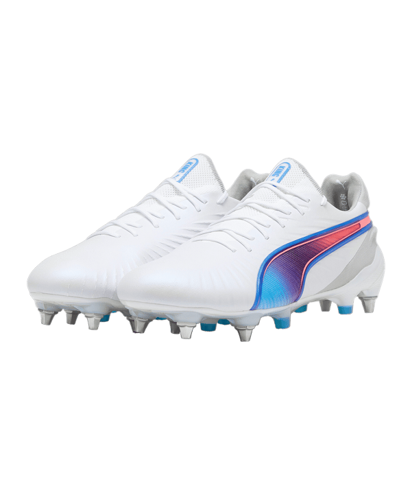 PUMA KING Ultimate MxSG Formula Weiss Blau F02 - weiss