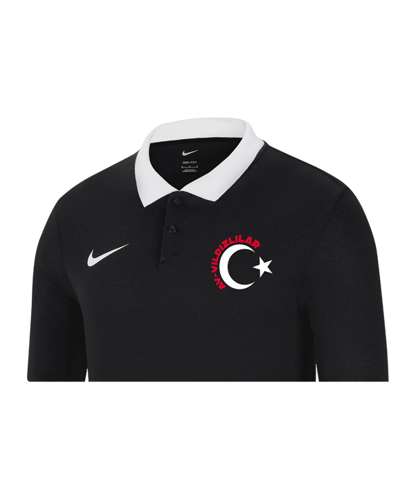 Nike TFF Polo Schwarz - schwarz