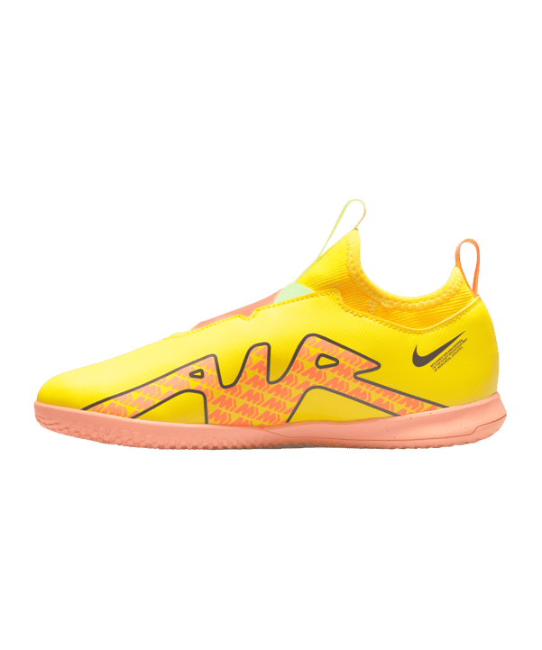 Nike Jr Air Zoom Mercurial Vapor XV Academy IC Halle Kids Gelb Lucent Rosa F780 - gelb