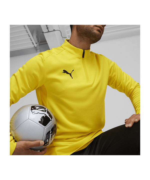 PUMA teamGOAL Training 1/4 Zip Sweatshirt Gelb F07 - gelb