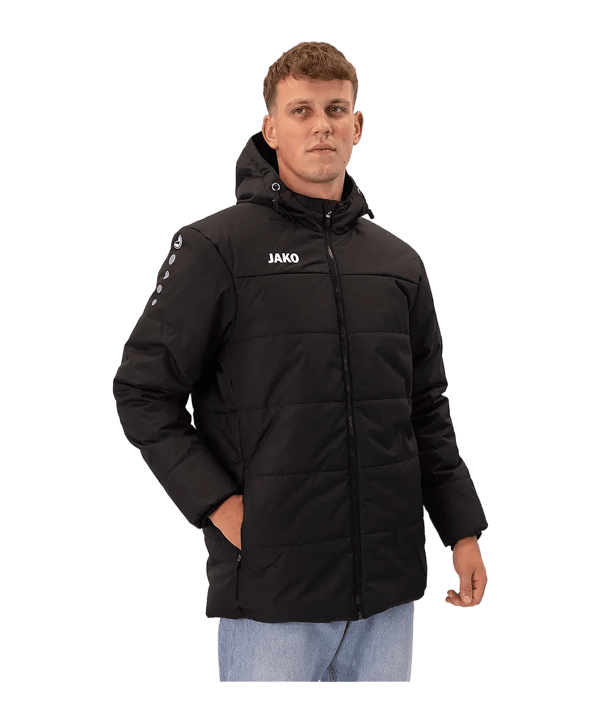 JAKO Team Giacca con cappuccio Bambini Nero C800 - nero