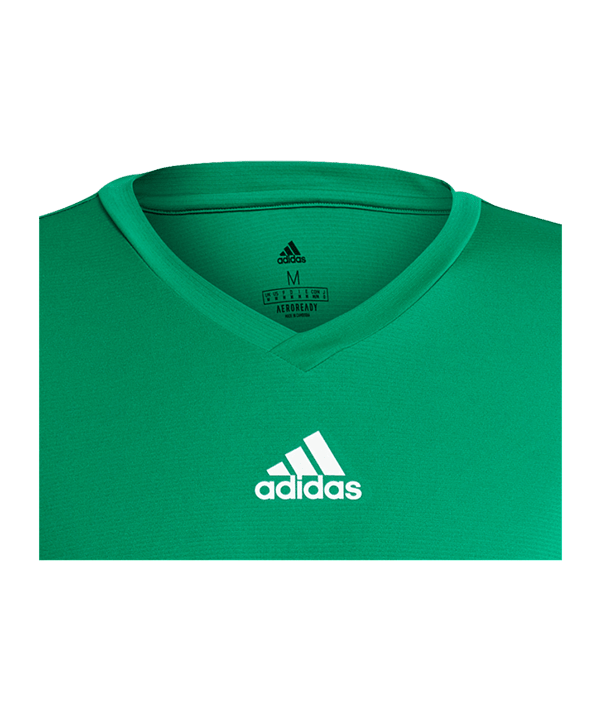 adidas Team Base Top langarm Dunkelgrün - gruen