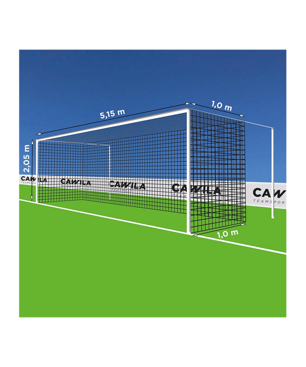 Cawila Tornetz 5,15x2,05m | Tiefe 1,0x1,0m | Maschenweite 12cm | Stärke 4mm | schwarz - schwarz