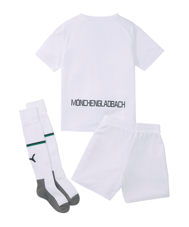 PUMA Borussia Mönchengladbach Minikit Home 2022/2023 Weiss Grün F01 - weiss