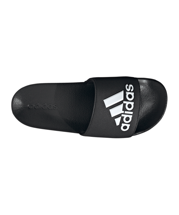 adidas Cloudfoam Adilette Shower Schwarz Weiss - schwarz