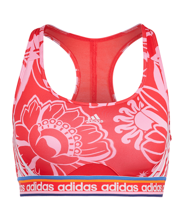 adidas X FARM Sport-BH Damen Rot Pink - rot