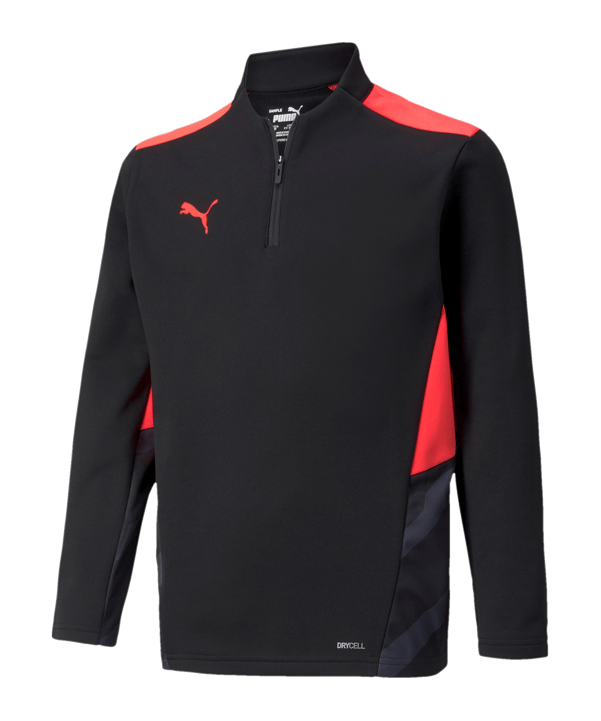 PUMA individualCUP HalfZip Sweatshirt Kids F43 - schwarz