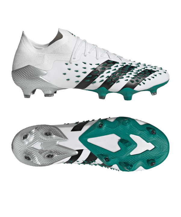 adidas Predator Freak.1 L FG EQT Weiss Schwarz Grün - weiss
