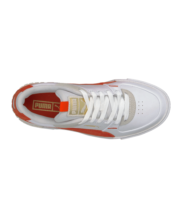 PUMA Cali Sport Mix Damen Weiss Orange F13 - weiss