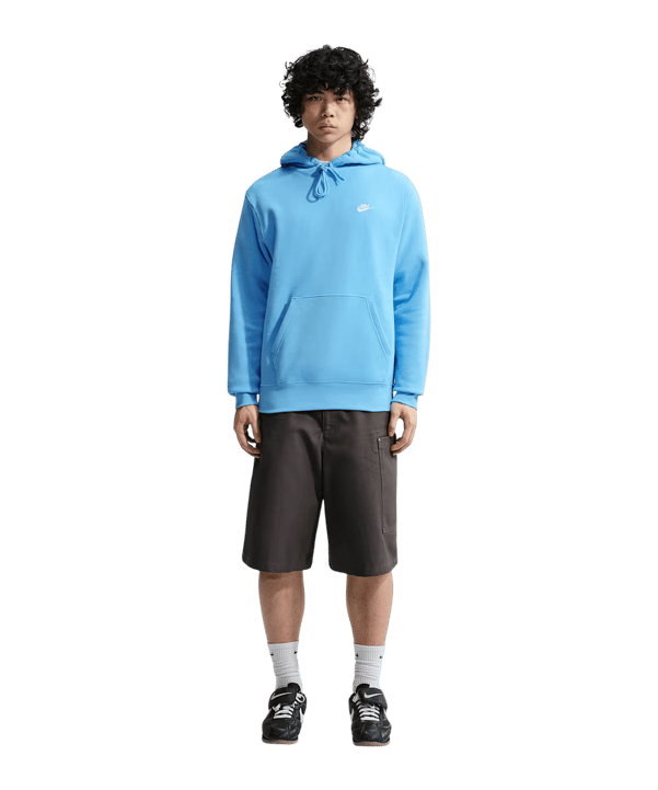 Nike Club Sweatshirt à capuche Bleu C497 - bleu