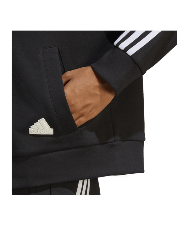 adidas Future Icons 3-Stripes Full-Zip Hoodie Black - schwarz