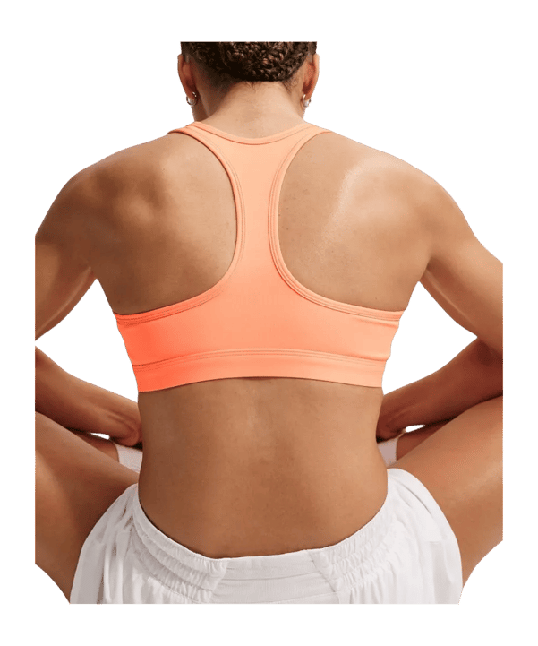 Nike Swoosh Medium Support Sport-BH Damen Orange F852 - orange