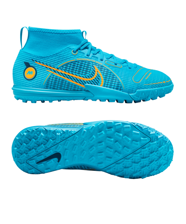 Nike Jr Mercurial Superfly VIII Blueprint Academy Kids Blau F484 - blau
