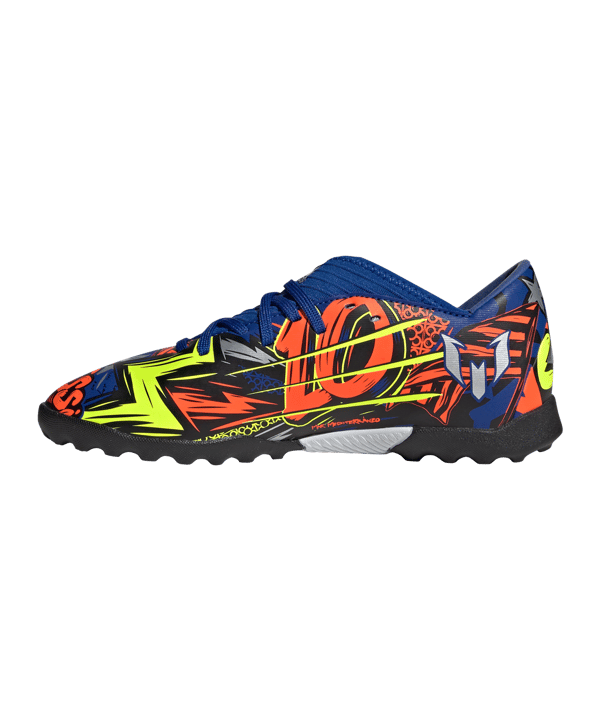 adidas NEMEZIZ Messi 19.3 TF J Kids Blau Silber - blau