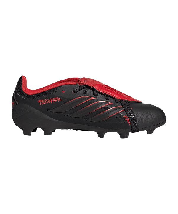 adidas Predator Elite FG Leather Tech Kids Schwarz