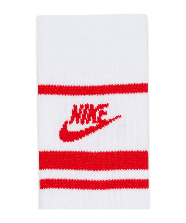 Nike Essential Crew Stripe Socken 3er Pack F102 - weiss