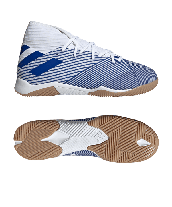 adidas NEMEZIZ Mutator 19.3 IN Halle Weiss Blau - weiss