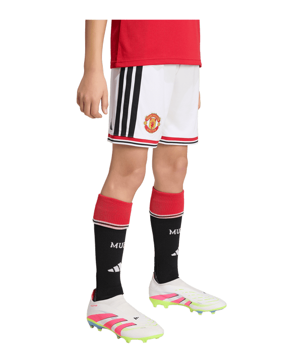 adidas Manchester United Short Home 2026/2027 Kids Weiß - weiss