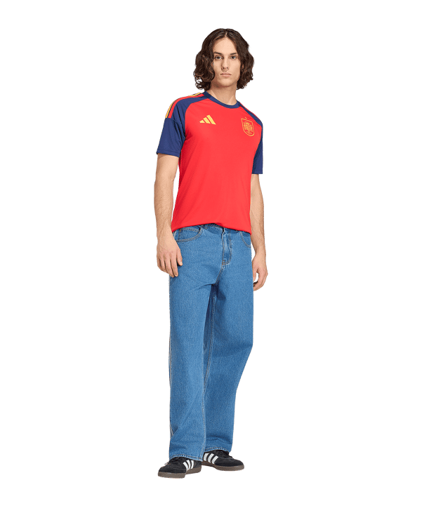 adidas FEF Spanien Fan Trikot Home WM 2026 Rot - rot