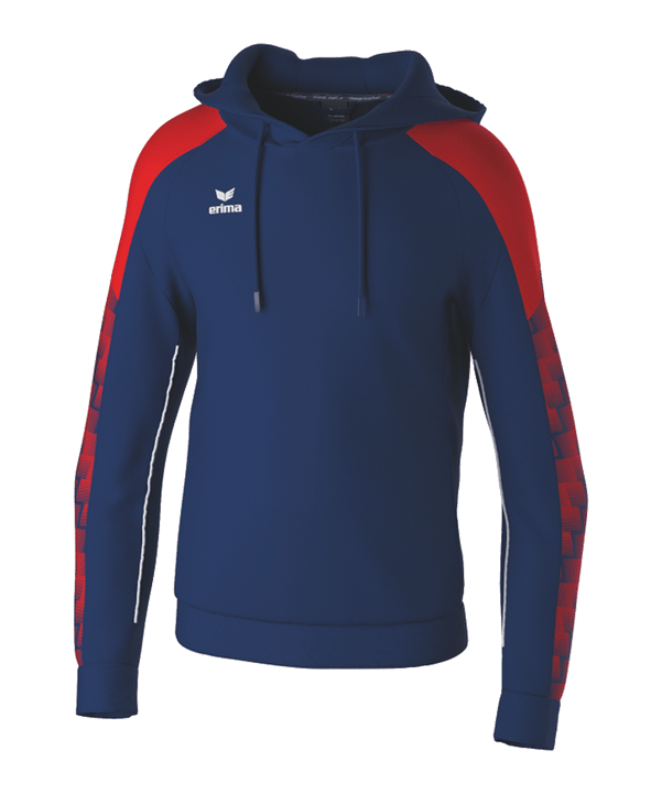 Erima Evo Star Hoody Blau Fnewnavyrot - blau