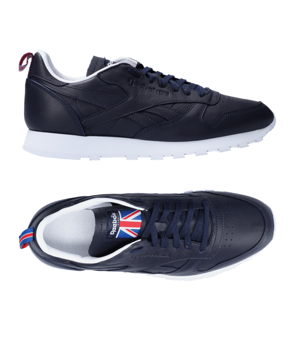 Reebok Classic Leather Blau Weiss - schwarz