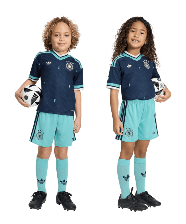 adidas DFB Deutschland Trikot Set Away WM 2026 Kids Blau - blau