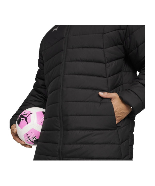 PUMA teamFINAL Bench Jacke Schwarz F03 - schwarz