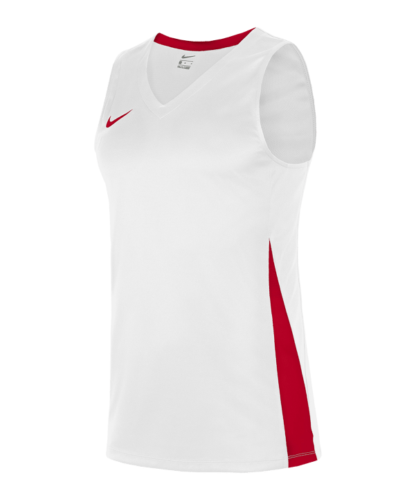 Nike Team Basketball Stock Trikot Weiss Rot F103 - weiss